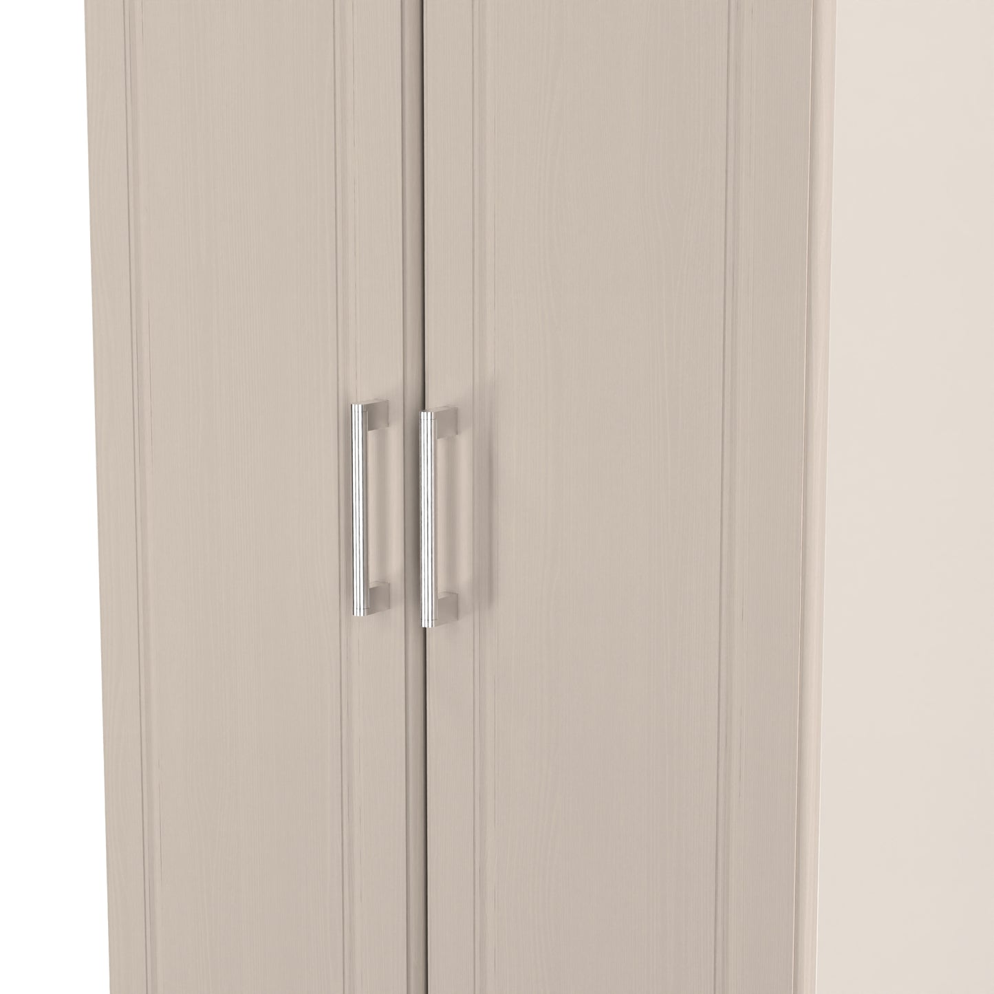 Kent Tall Wardrobe Off-White 2 Doors 1 Shelf 182cm