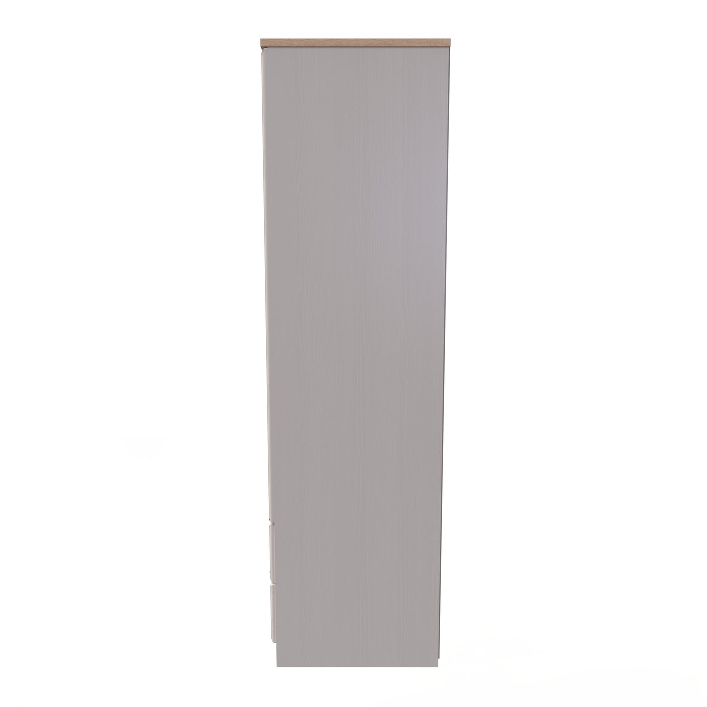 Kent Tall Wardrobe Off-White 2 Doors 2 Drawers 182cm