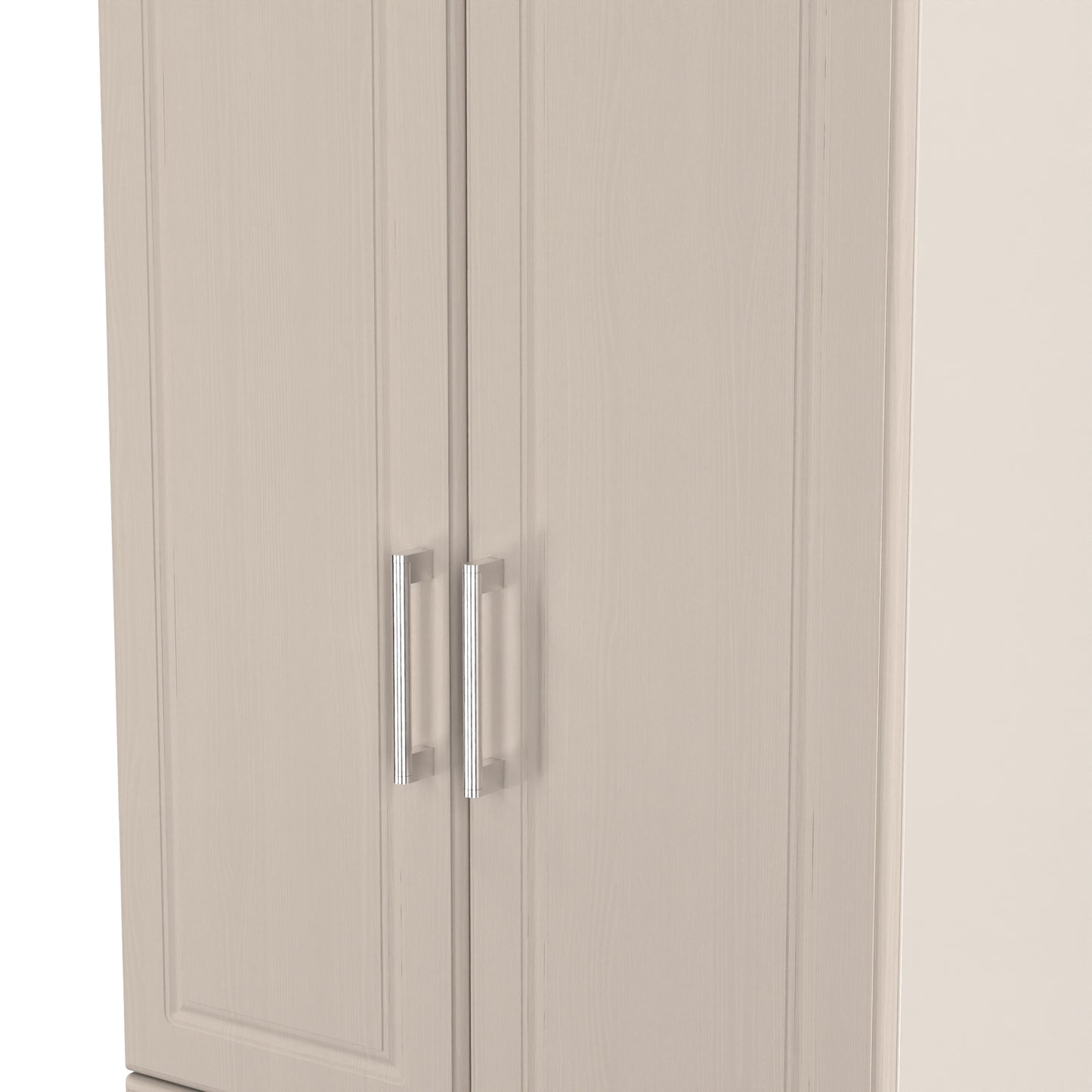 Kent Tall Wardrobe Off-White 2 Doors 2 Drawers 182cm