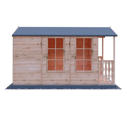 Shire Kensington 11' 8" x 6' 8" Apex Summerhouse - Premium Dip Treated Shiplap