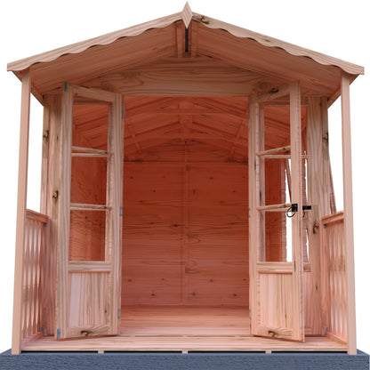 Shire Kensington 11' 8" x 6' 8" Apex Summerhouse - Premium Dip Treated Shiplap