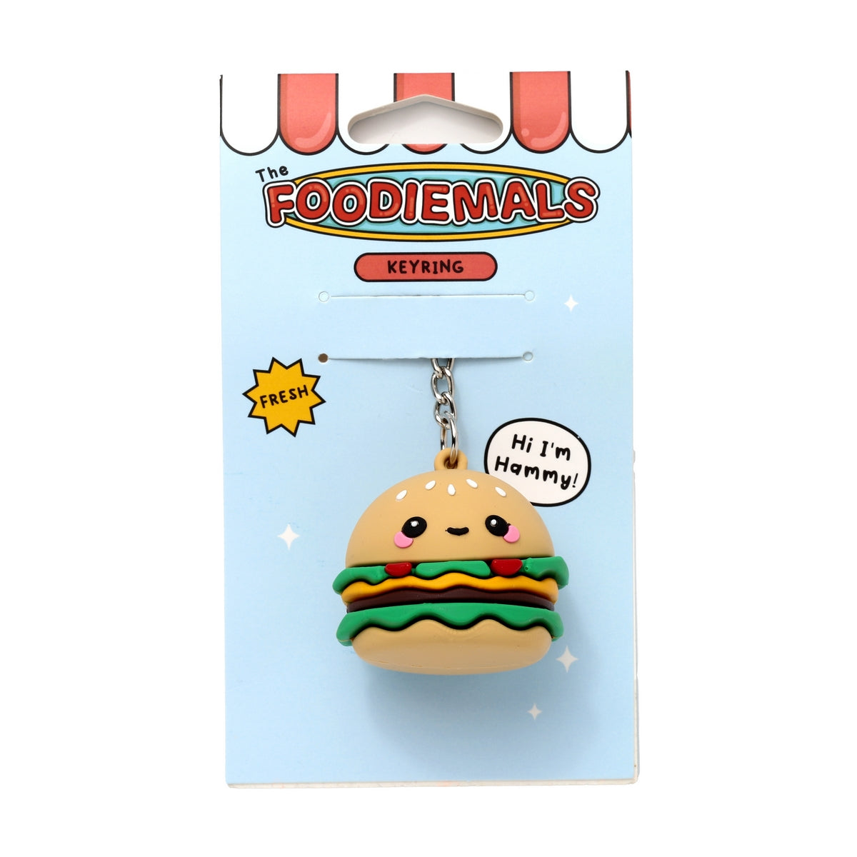 Foodiemals Hammy The Burger 3D Keyring