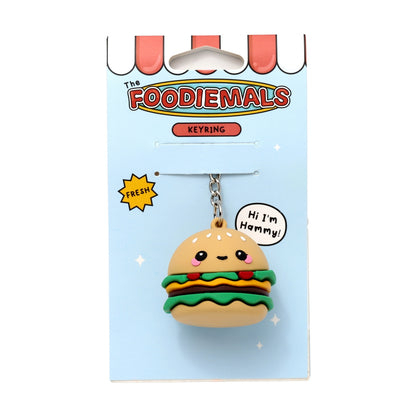 Foodiemals Hammy The Burger 3D Keyring