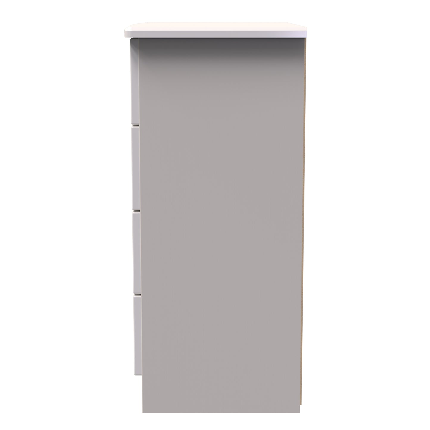 Knightsbridge Chest of Drawers Off-White 4 Drawers 89cm