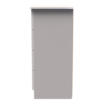 Knightsbridge Chest of Drawers Off-White 4 Drawers 89cm