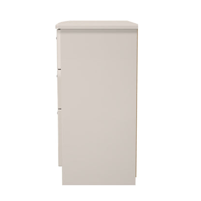 Knightsbridge Large Chest of Drawers Off-White 6 Drawers 112cm