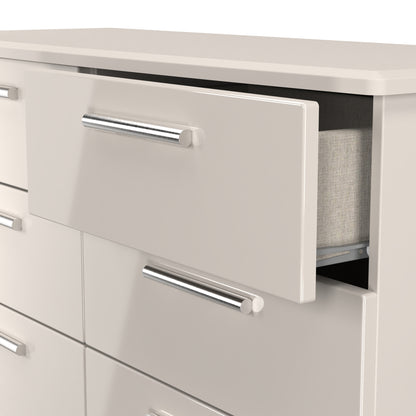 Knightsbridge Large Chest of Drawers Off-White 6 Drawers 112cm