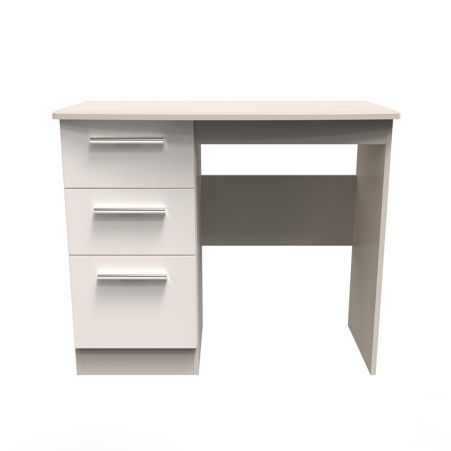 Knightsbridge Desk Off-White 3 Drawers 93cm