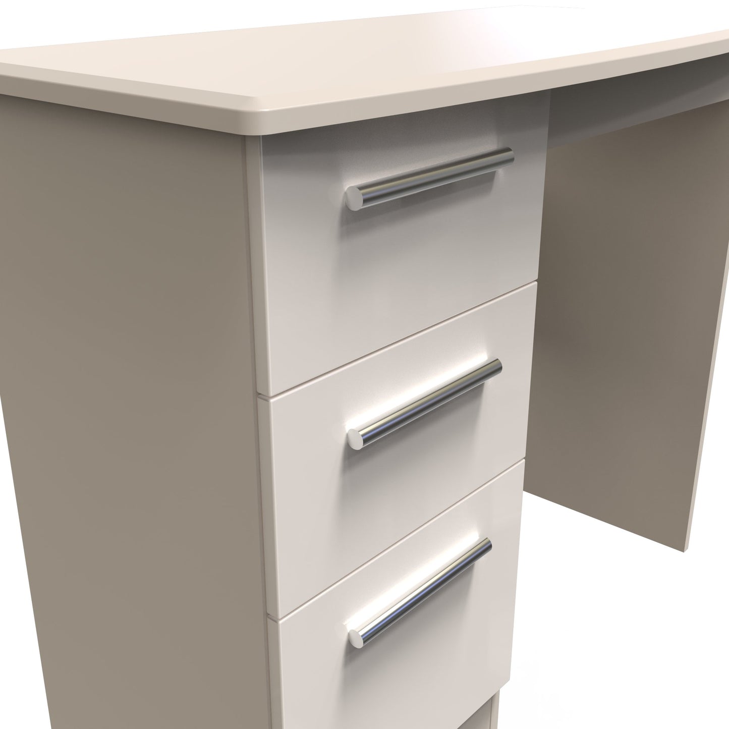 Knightsbridge Desk Off-White 3 Drawers 93cm