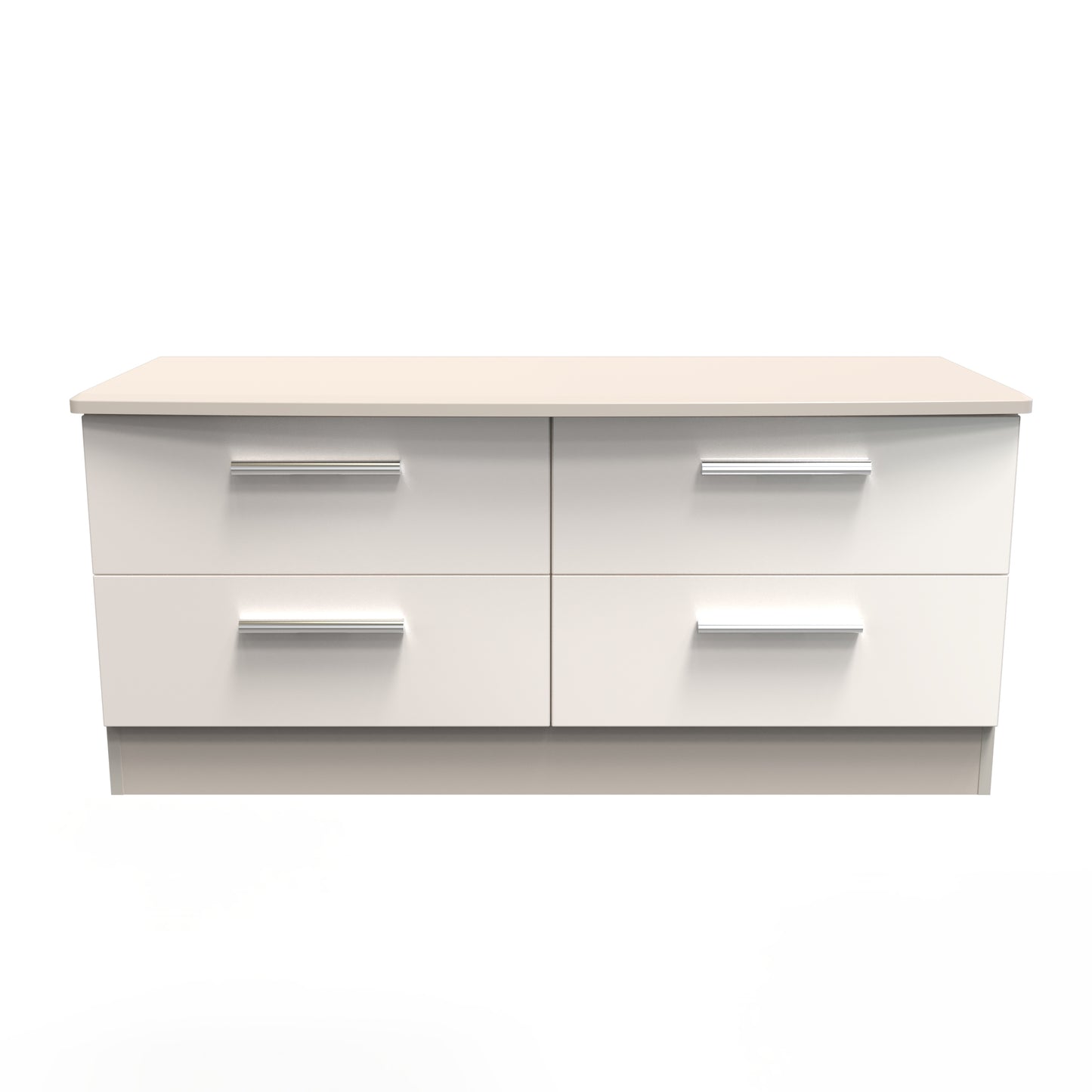 Knightsbridge Large Chest of Drawers Off-White 4 Drawers 112cm