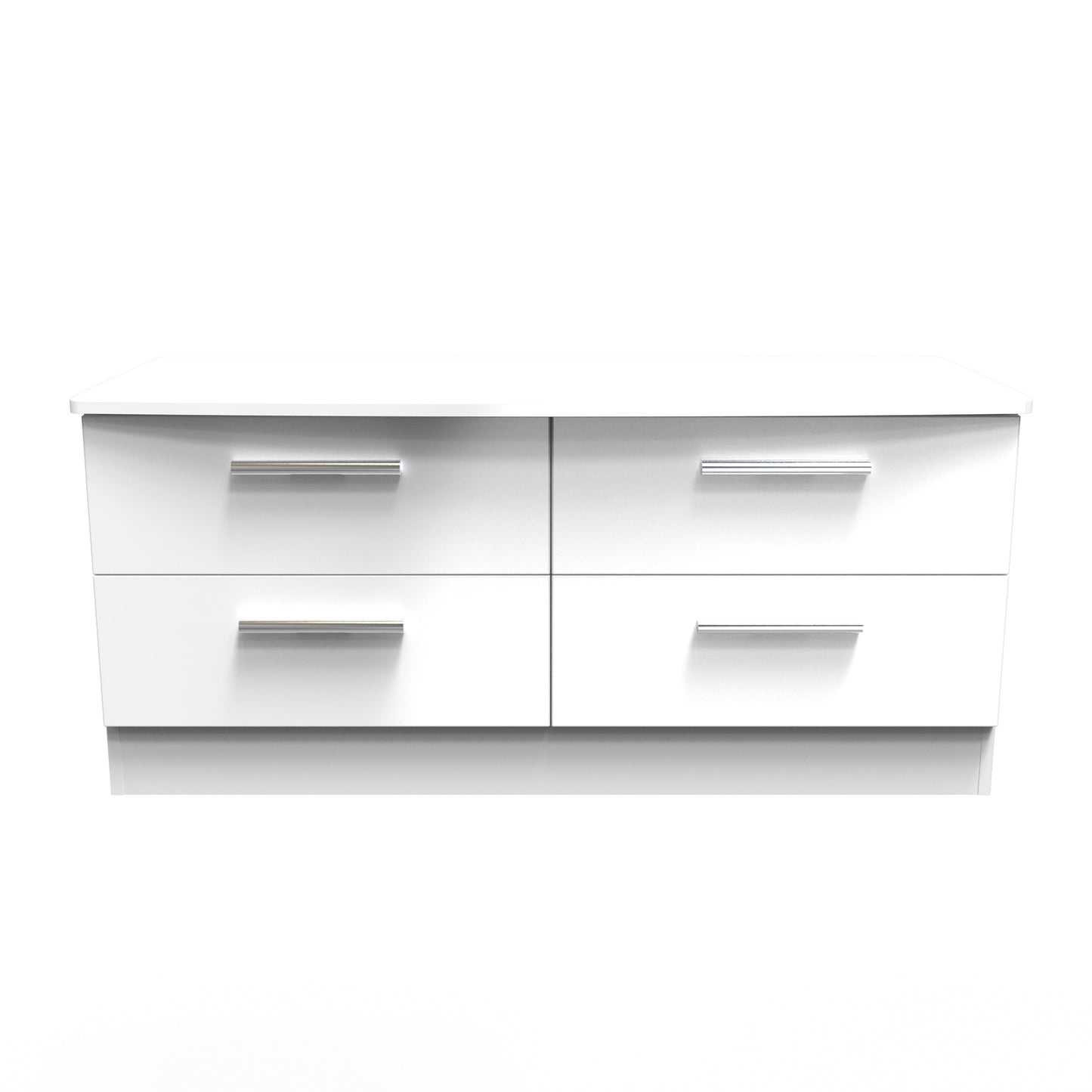 Knightsbridge Large Chest of Drawers White 4 Drawers 112cm