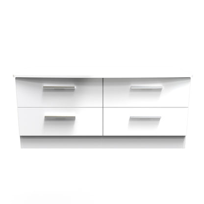 Knightsbridge Large Chest of Drawers White 4 Drawers 112cm