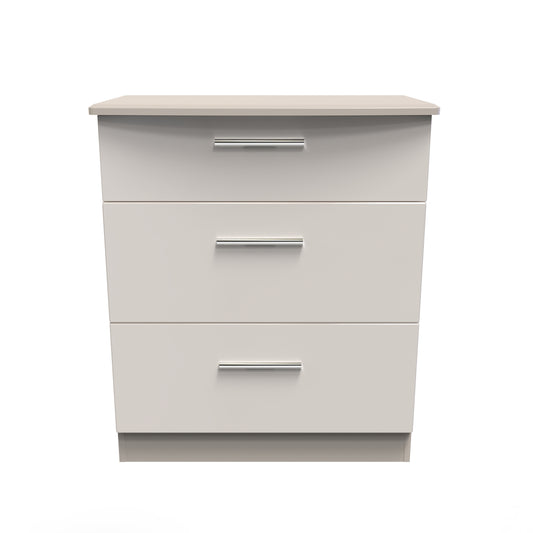 Knightsbridge Chest of Drawers Off-White 3 Drawers 42cm
