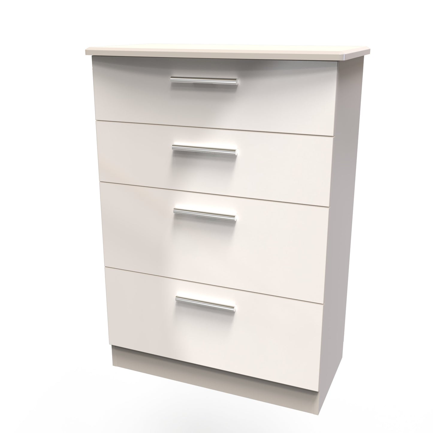 Knightsbridge Tall Chest of Drawers Off-White 4 Drawers 108cm