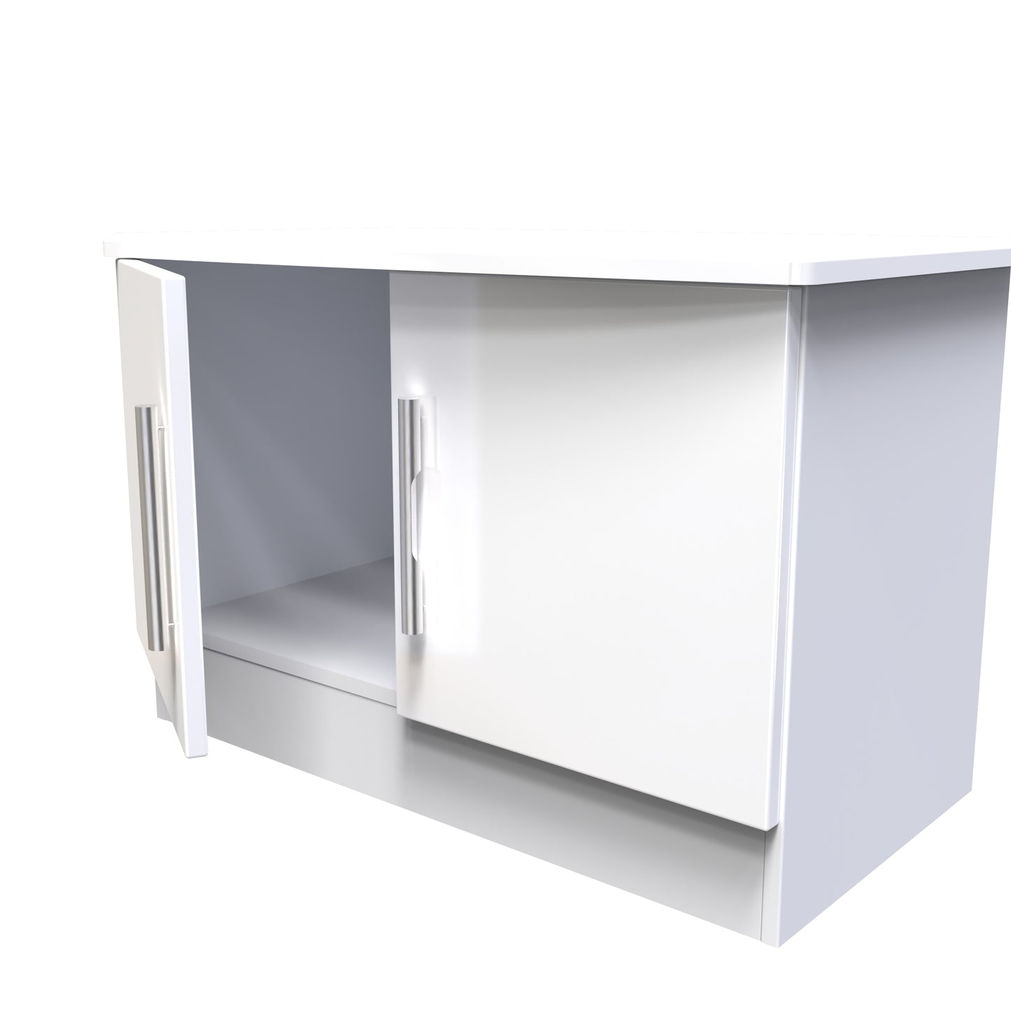 Knightsbridge TV Unit White 2 Doors 77cm