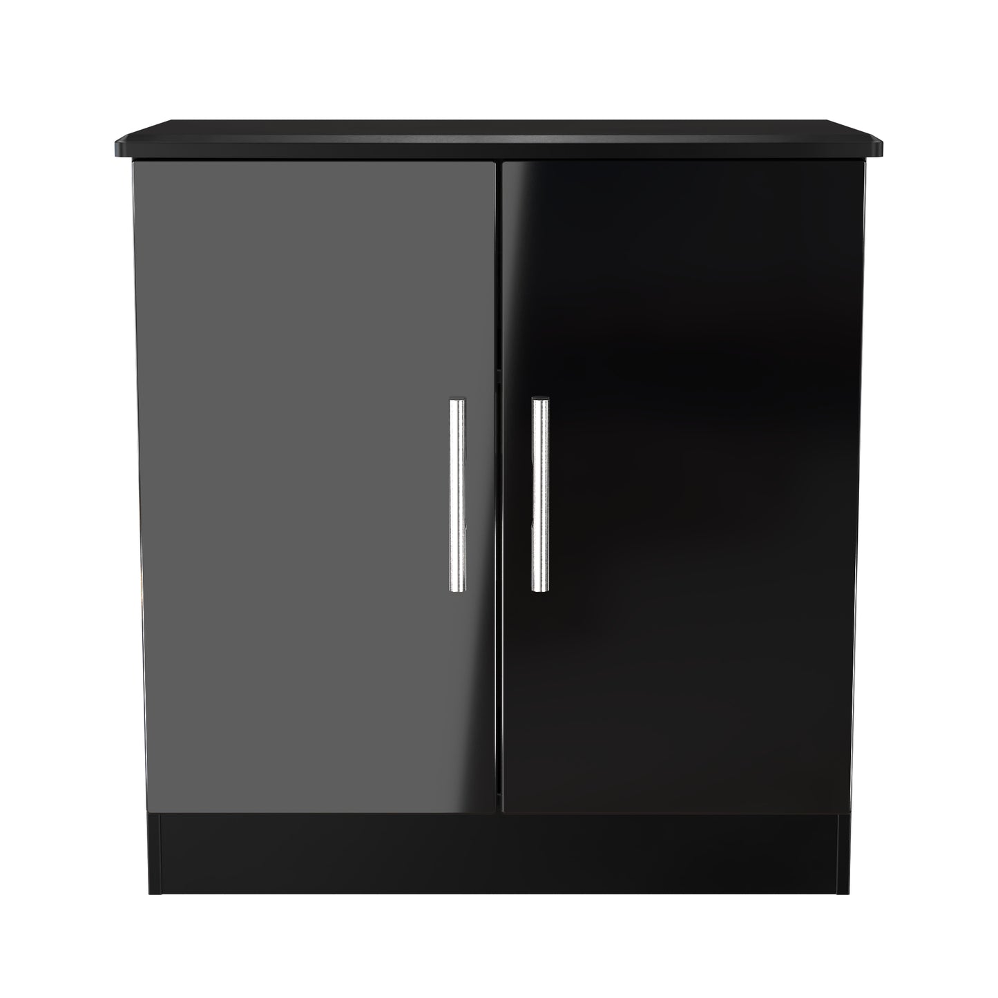 Knightsbridge Cabinet Black 2 Doors 79cm