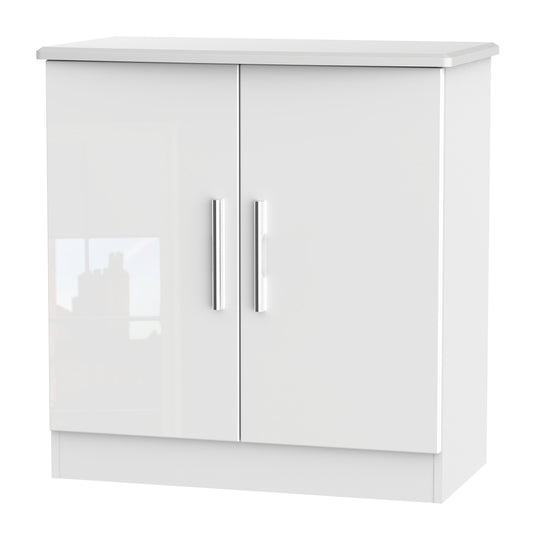 Knightsbridge Cabinet White 2 Doors 79cm