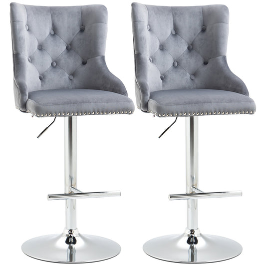 Modern Adjustable Bar Stools Set of 2