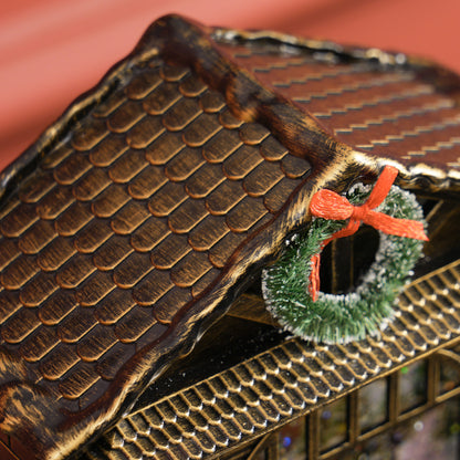 Christmas Ornament Snow Globe Warm White Indoor LED - 25cm