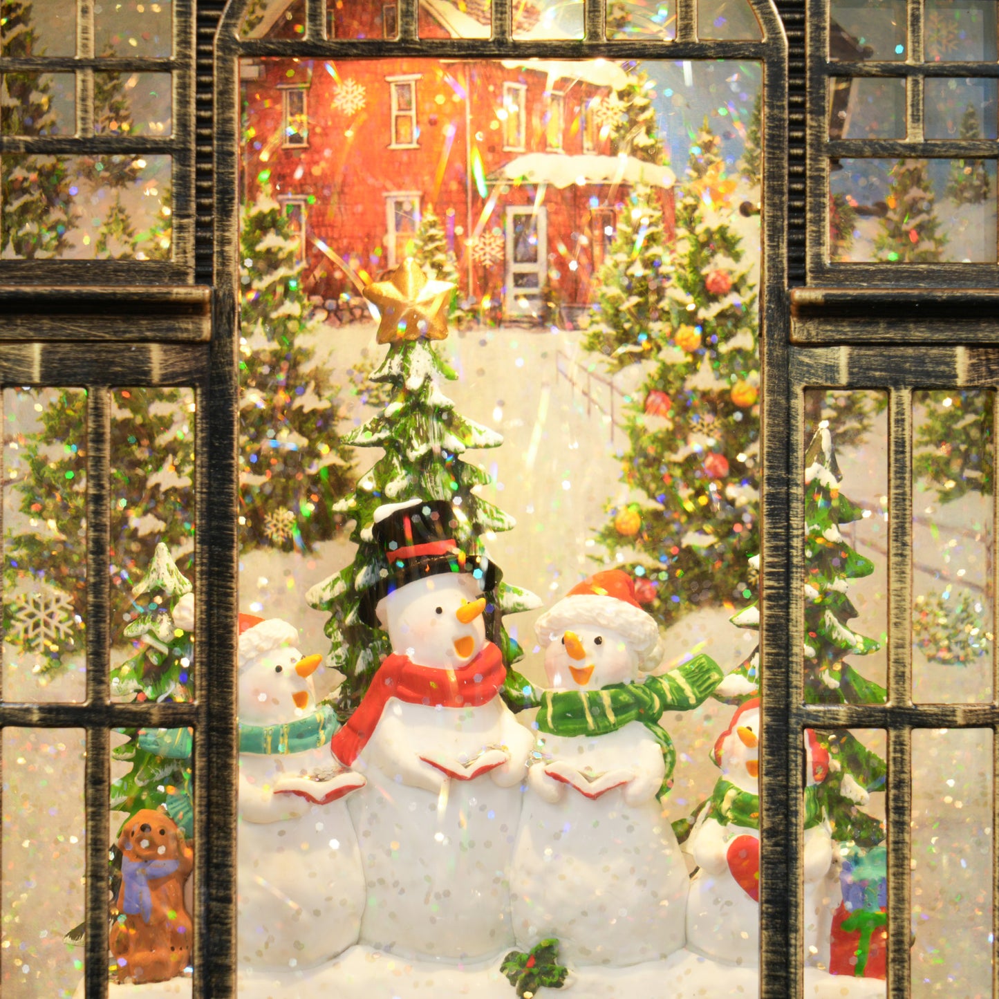 Christmas Ornament Snow Globe Warm White Indoor LED - 25cm