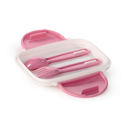 Pusheen The Cat Clip Lock Bento Lunch Box With Cutlery