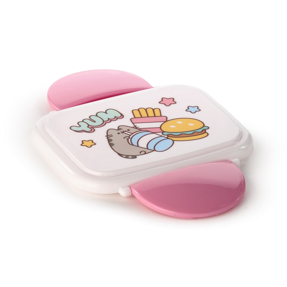 Pusheen The Cat Clip Lock Bento Lunch Box With Cutlery