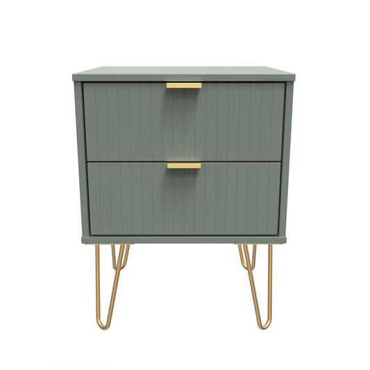 Linear Bedside Table Not Applicable 2 Drawers 60cm