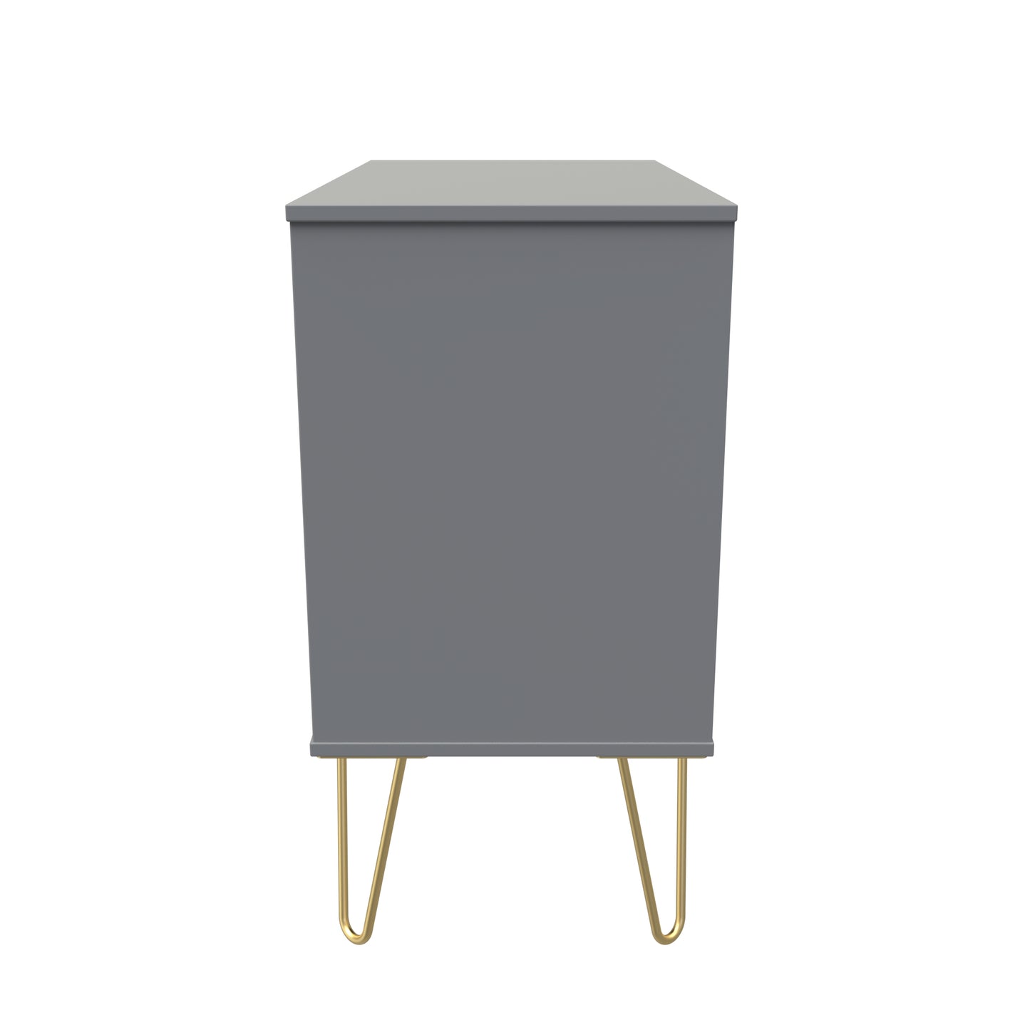 Linear Chest of Drawers Grey 3 Drawers 77cm