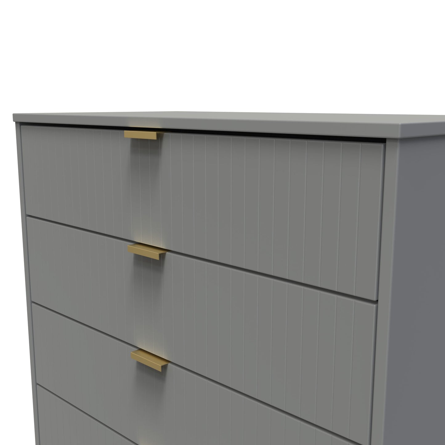 Linear Chest of Drawers Grey 4 Drawers 93cm
