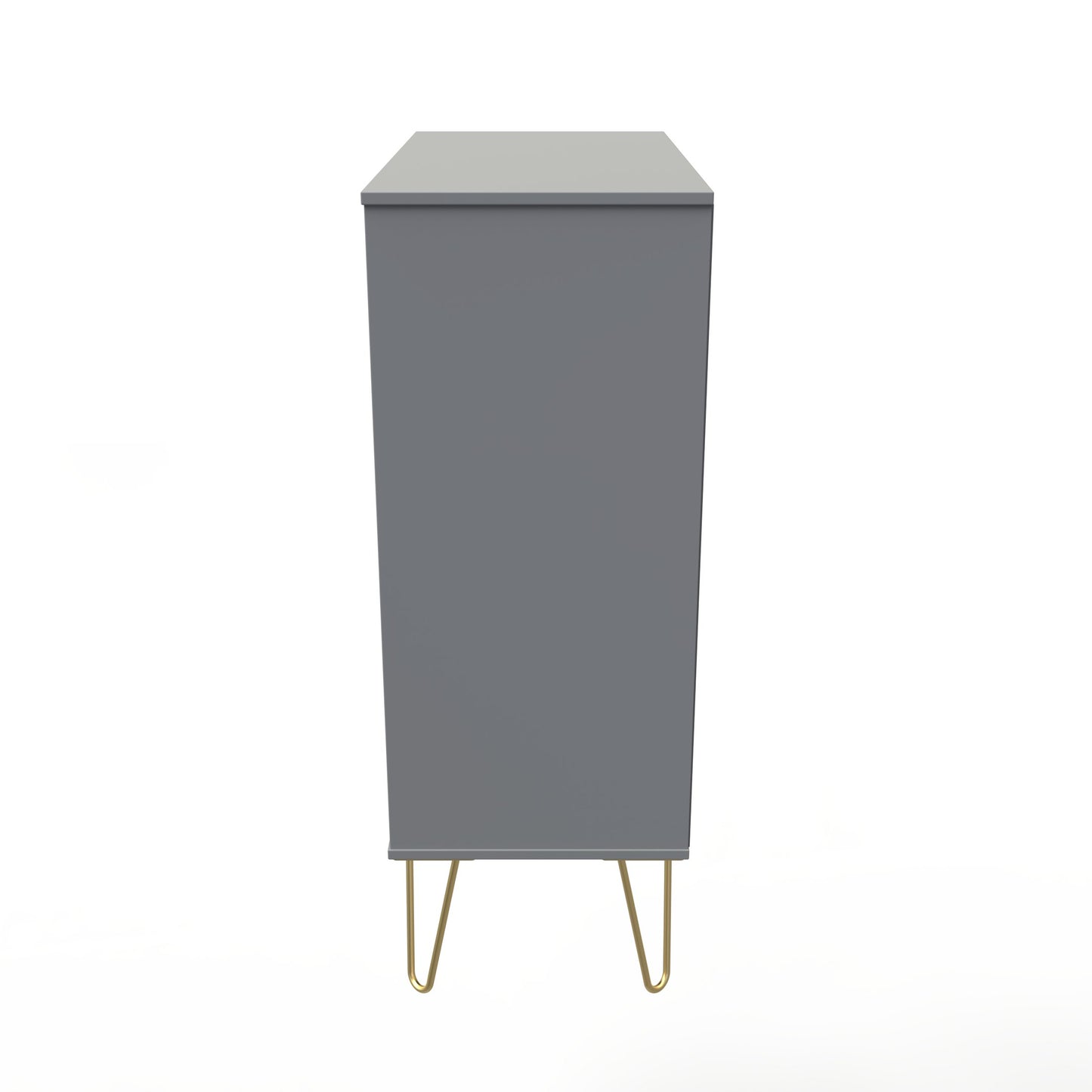 Linear Tall Chest of Drawers Grey 5 Drawers 109cm