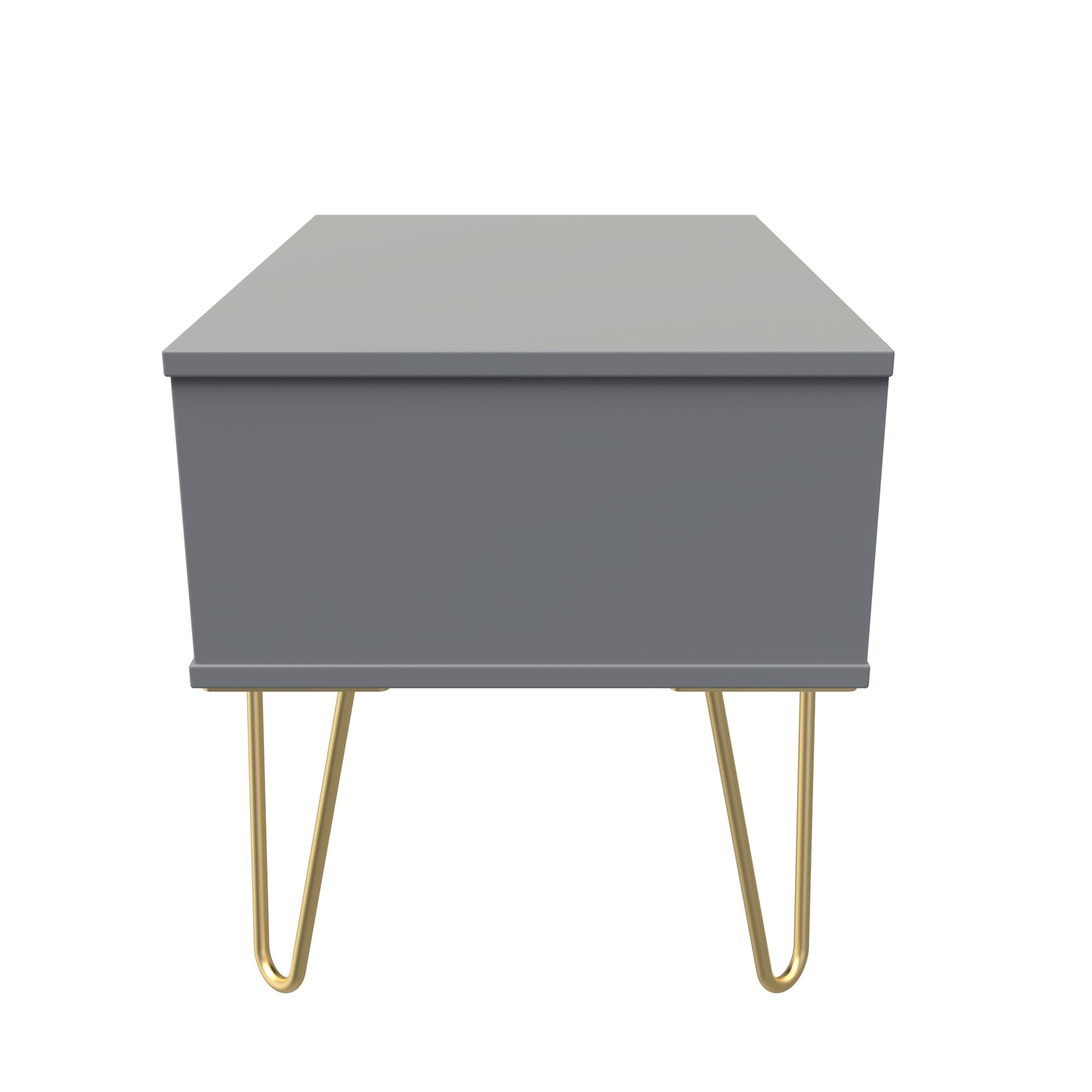 Linear Side Table Grey 1 Drawer 58cm