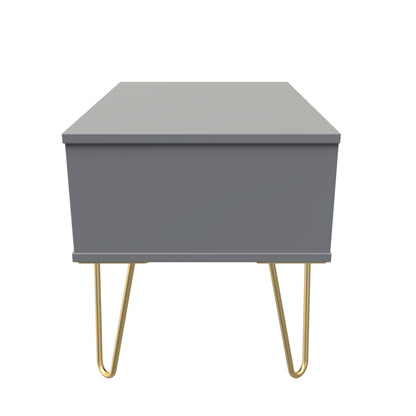 Linear Side Table Grey 1 Drawer 58cm
