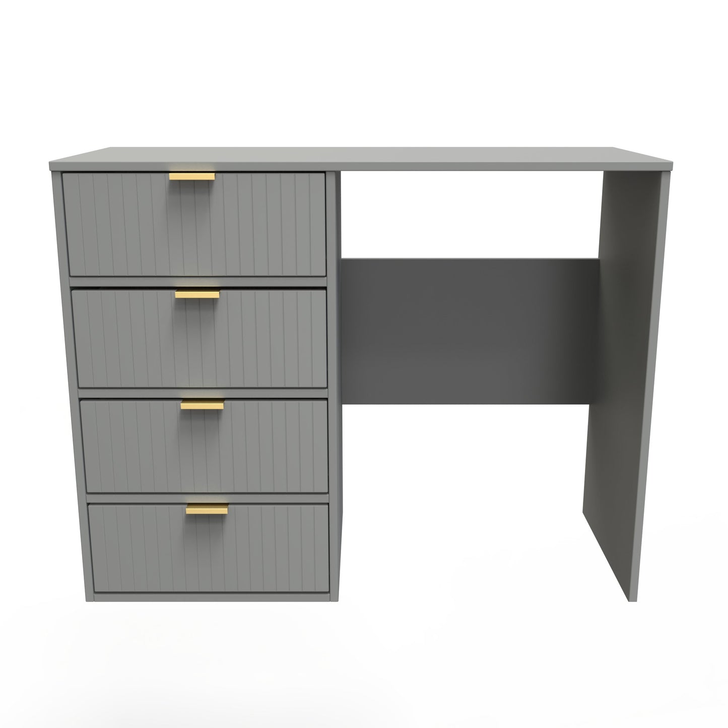 Linear Desk Grey 4 Drawers 97cm