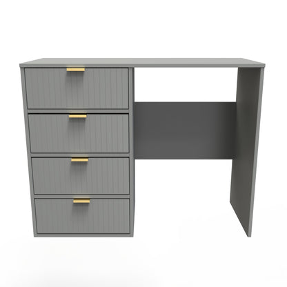 Linear Desk Grey 4 Drawers 97cm