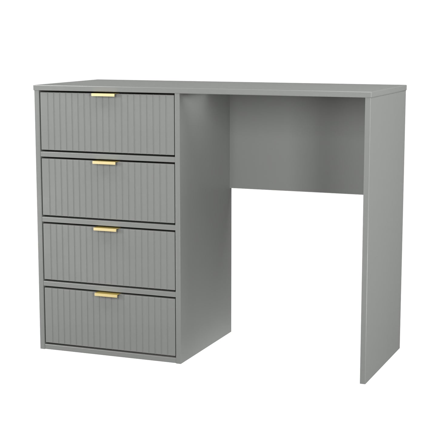 Linear Desk Grey 4 Drawers 97cm