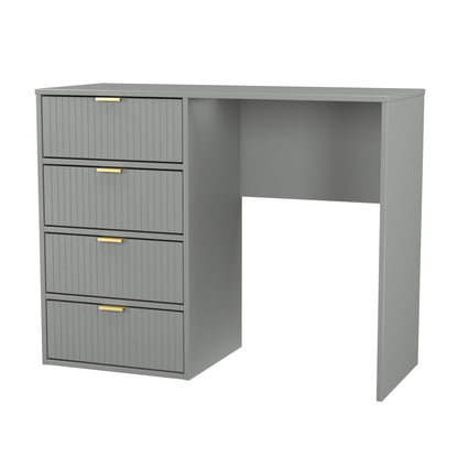 Linear Desk Grey 4 Drawers 97cm