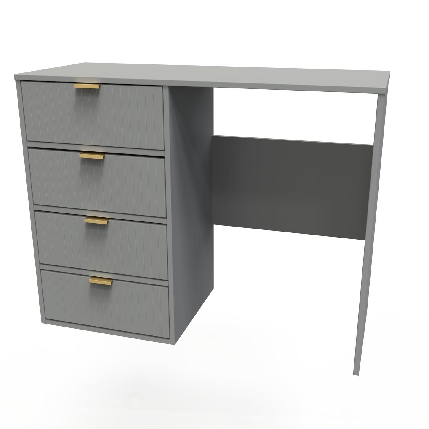 Linear Desk Grey 4 Drawers 97cm