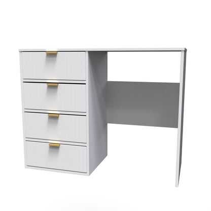 Linear Desk White 4 Drawers 97cm