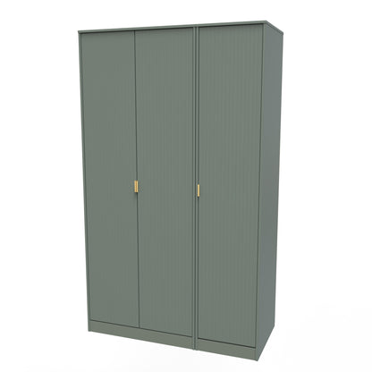 Linear Tall Wardrobe Not Applicable 3 Doors 1 Shelf 198cm