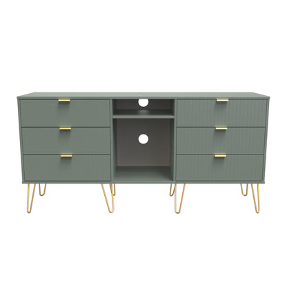 Linear TV Unit Not Applicable 2 Shelves 6 Drawers 152cm