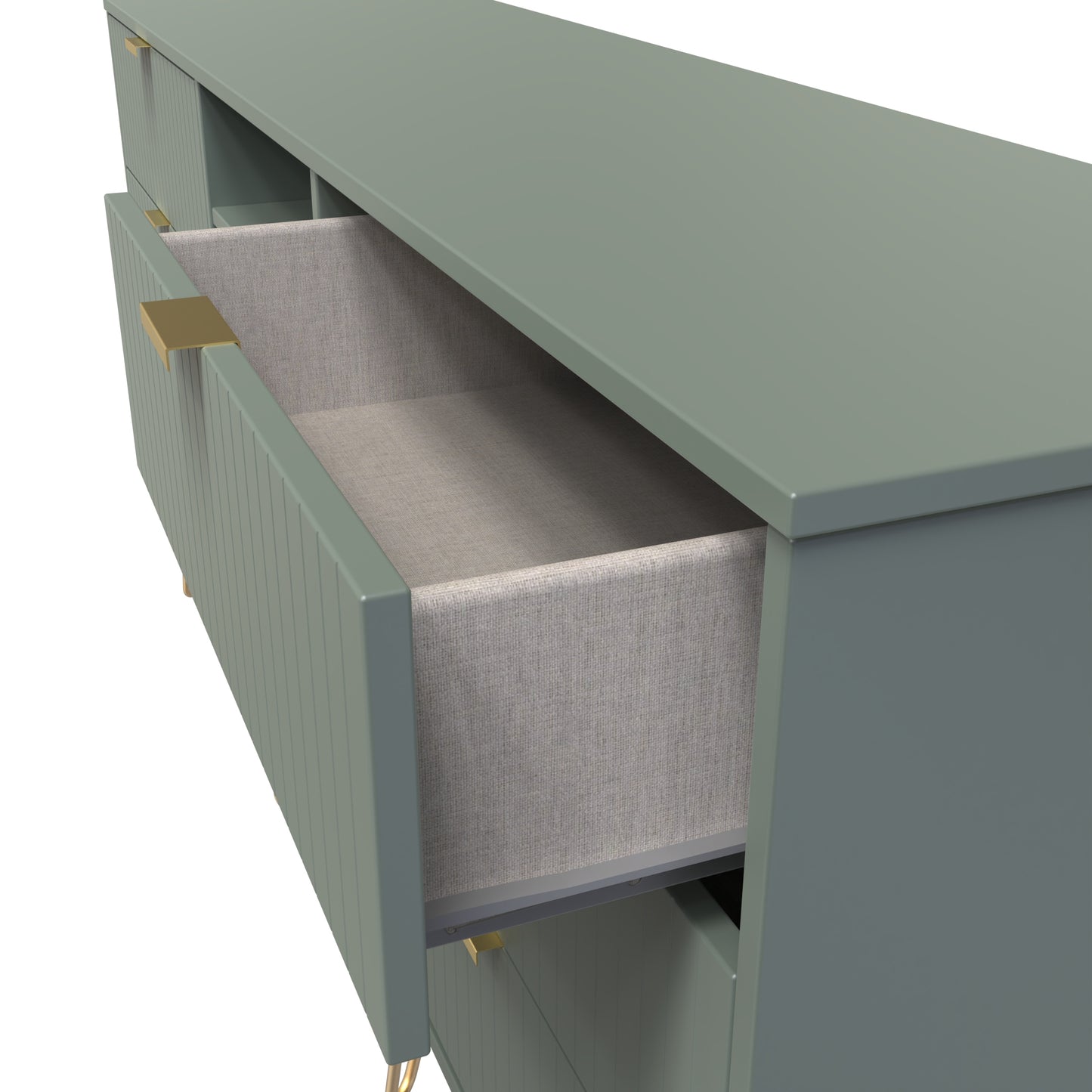 Linear TV Unit Not Applicable 2 Shelves 6 Drawers 152cm