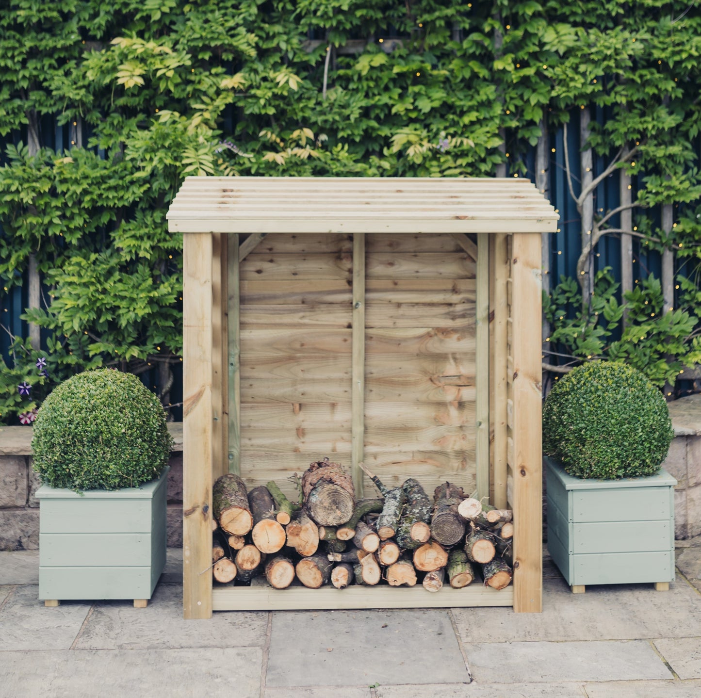 Heavy Duty Garden Log 150cm wide x 60cm deep Store by Churnet Valley - LSOP4X5