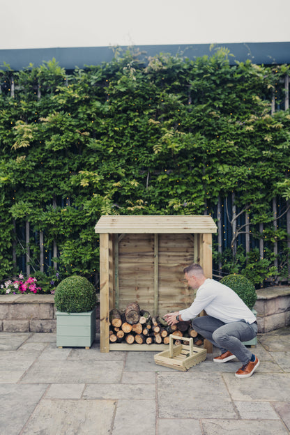 Heavy Duty Garden Log 150cm wide x 60cm deep Store by Churnet Valley - LSOP4X5