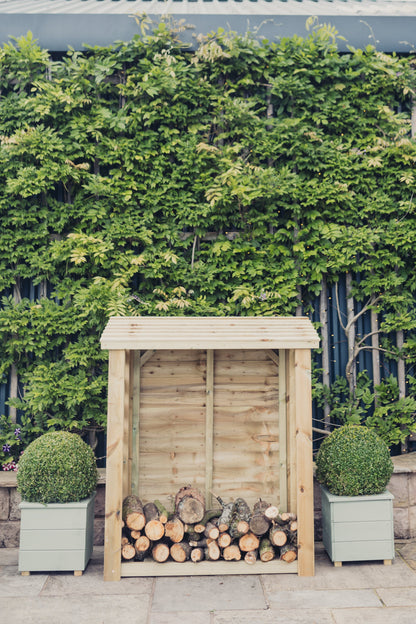 Heavy Duty Garden Log 150cm wide x 60cm deep Store by Churnet Valley - LSOP4X5