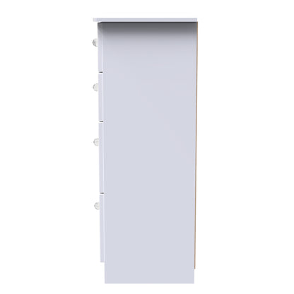 Lumiere Tall Chest of Drawers
with LED lights White 4 Drawers 108cm