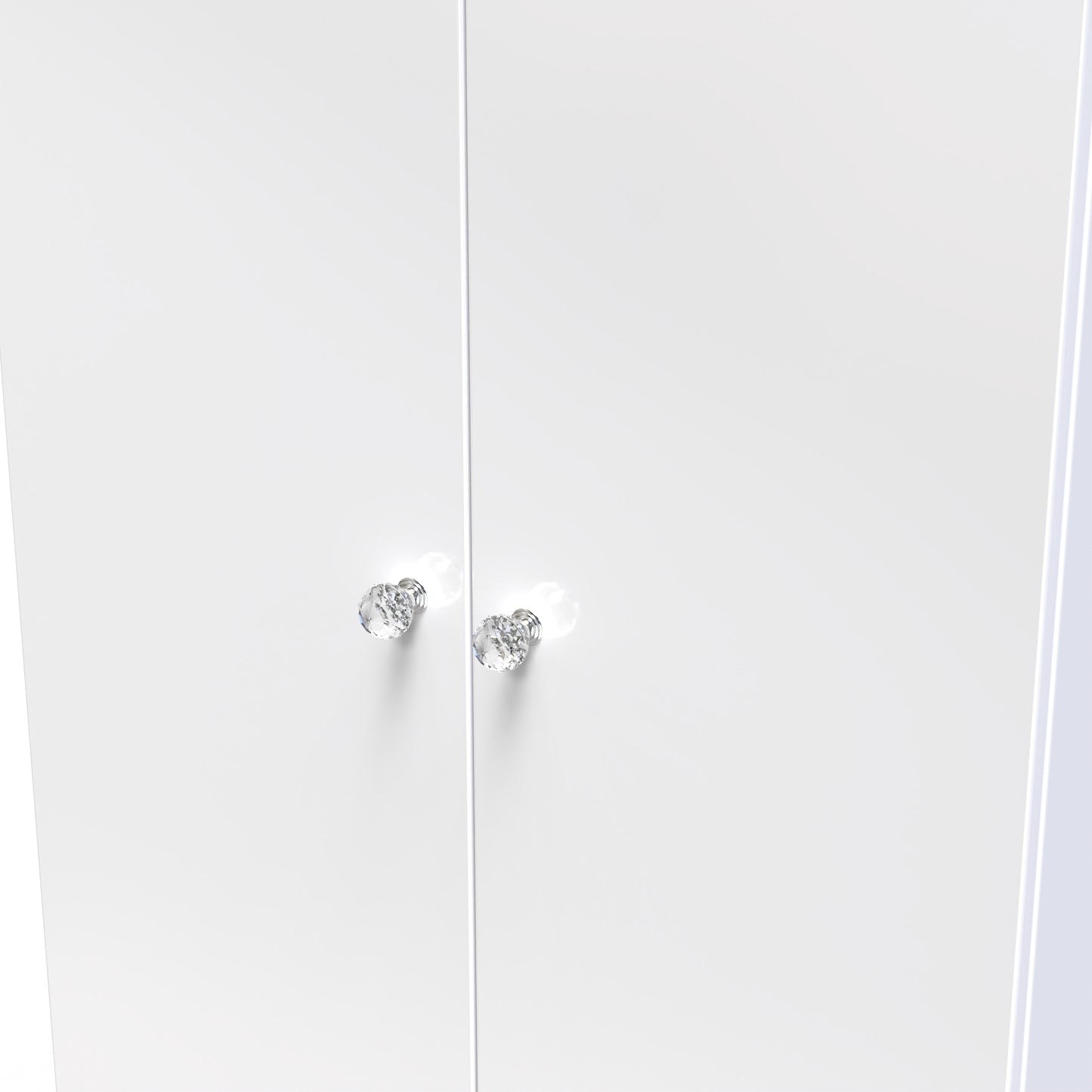 Lumiere Tall Wardrobe White 2 Doors 1 Shelf 196cm