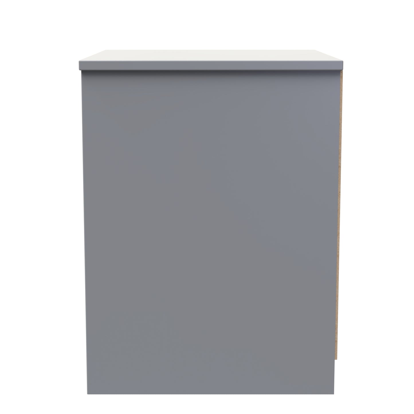 Las Vegas F Bedside Table Grey 2 Drawers 45cm