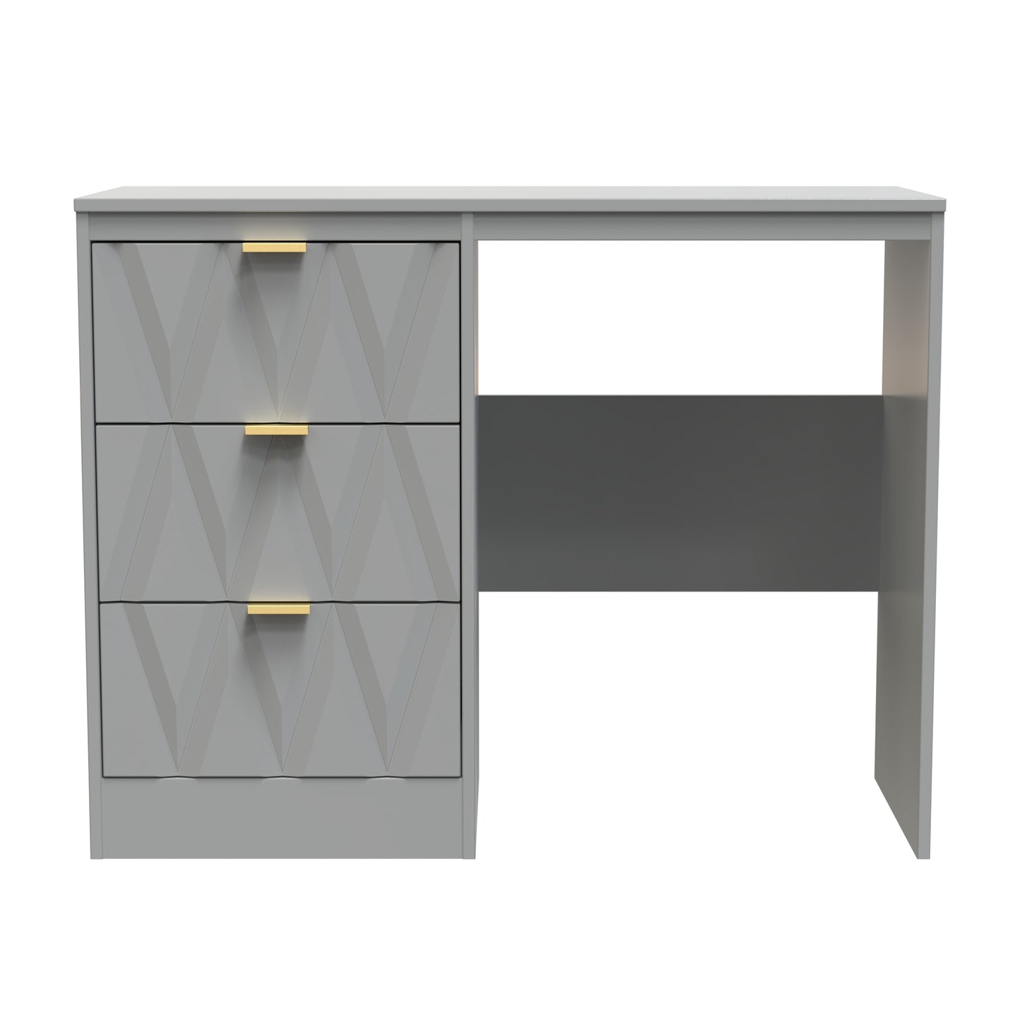 Las Vegas F Desk Grey 3 Drawers 97cm