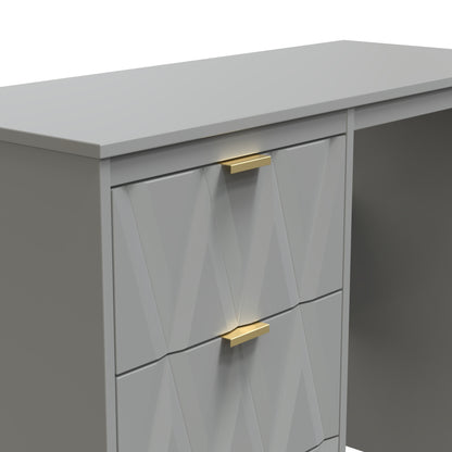 Las Vegas F Desk Grey 3 Drawers 97cm