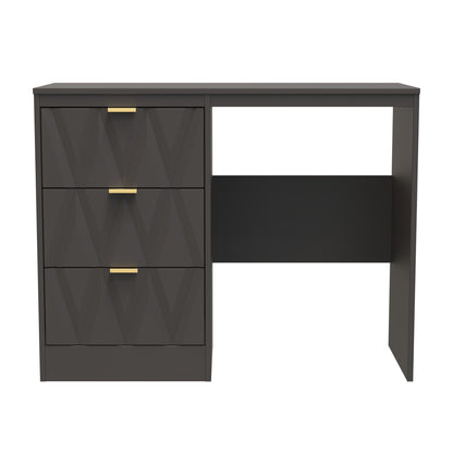 Las Vegas F Desk Dark Grey 3 Drawers 97cm